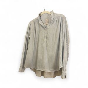 GAP Blue and White Stripe Popover Shirt
